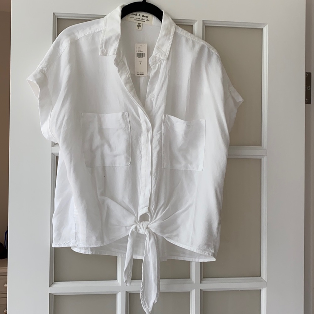 Anthropologie,Cloth & Stone, tie top